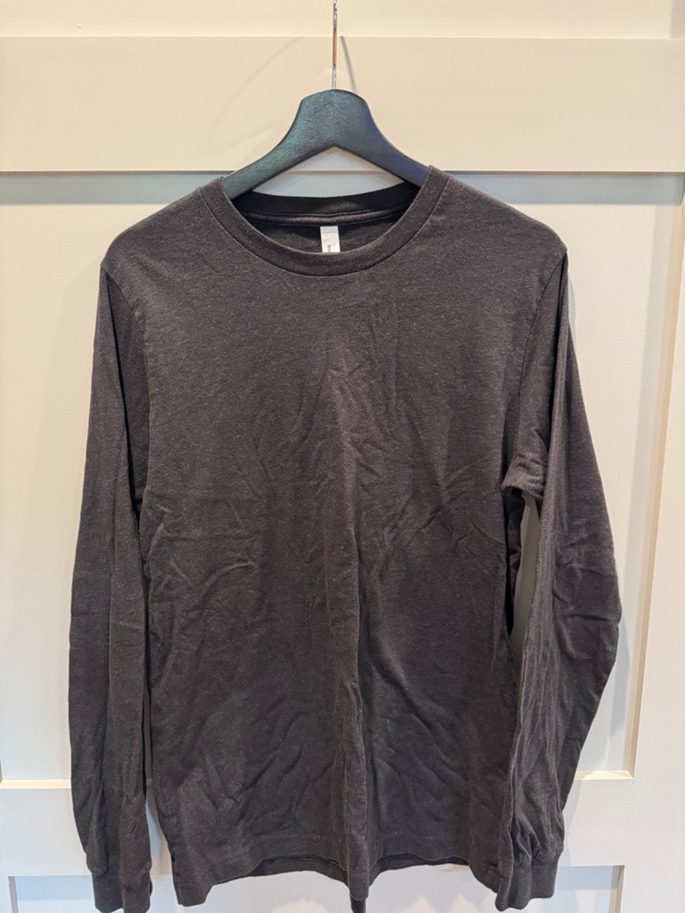 Bella Canvas  Long Sleeve Crewneck Shirt - Black